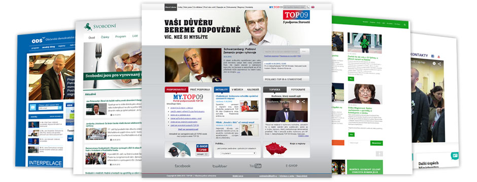 weby politických stran